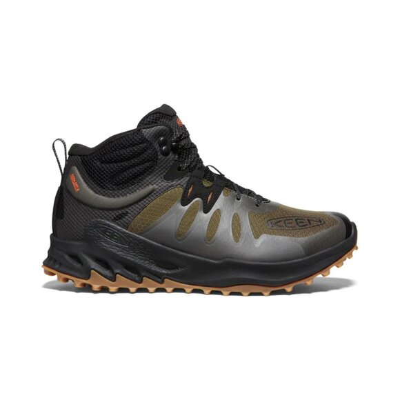 Keen Men\'s Black Olive Zionic WP Mesh Classic Ankle Hiking Boots Size 12